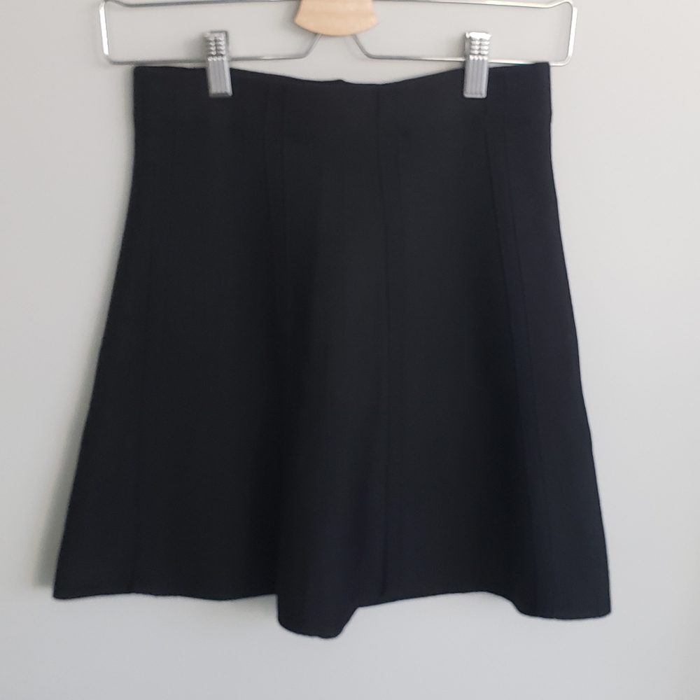 Zara Basics knit back skater skirt size XS